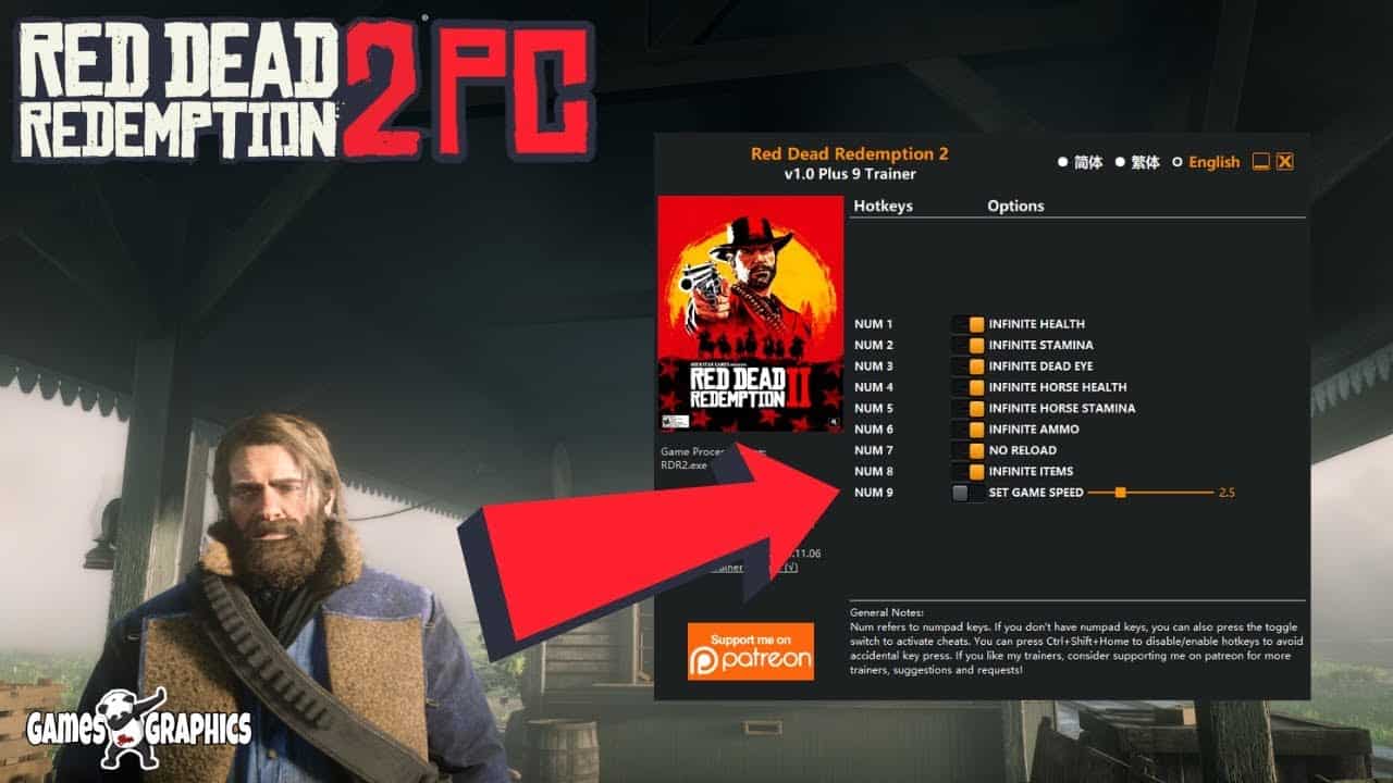 Download Trainer Red Dead Redemption 2 {FLiNG} - Cheats & Trainers - GGames